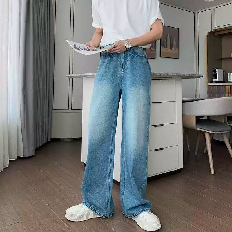 High Waist Straight Leg Jeans