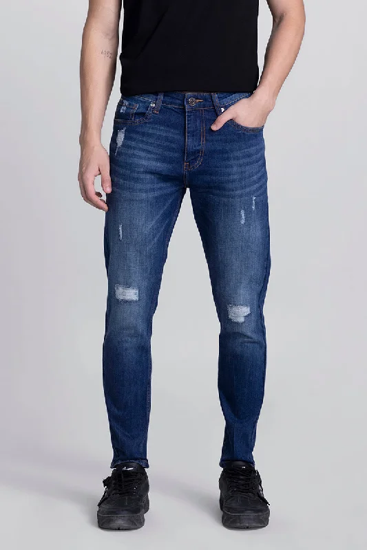 Kross Shaded Blue Skinny Jeans