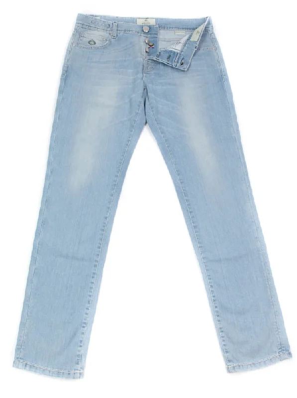 Luigi Borrelli Denim Blue Jeans - Extra Slim - 32 US / 48 EU