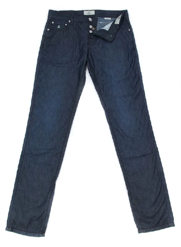 Luigi Borrelli Denim Blue Jeans - Extra Slim - 33 US / 49 EU