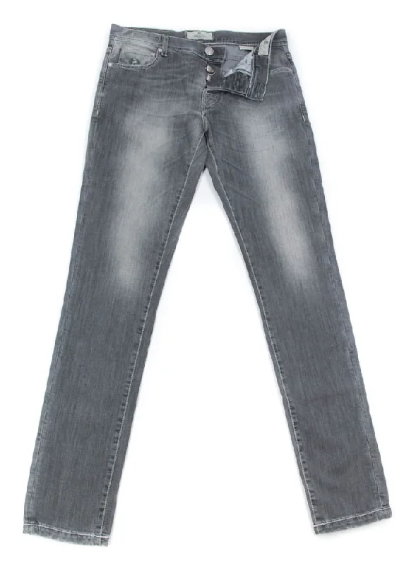 Luigi Borrelli Gray Jeans - Super Slim - 32 US / 48 EU