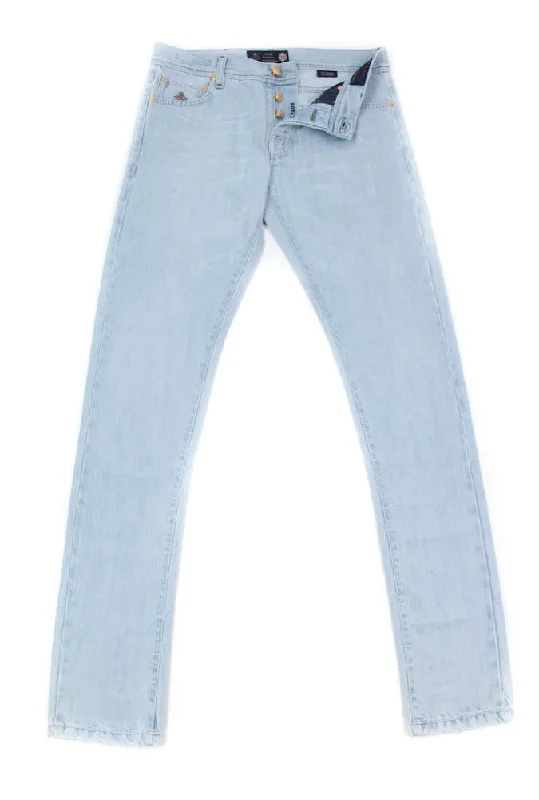 Luigi Borrelli Light Blue Jeans - Super Slim - 32 US / 48 EU