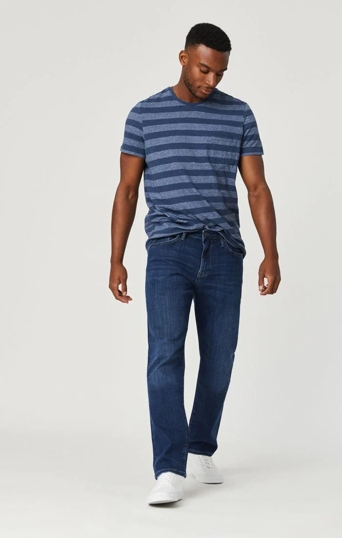 Mavi "Marcus" Slim Straight Jeans - Dark Blue Supermove