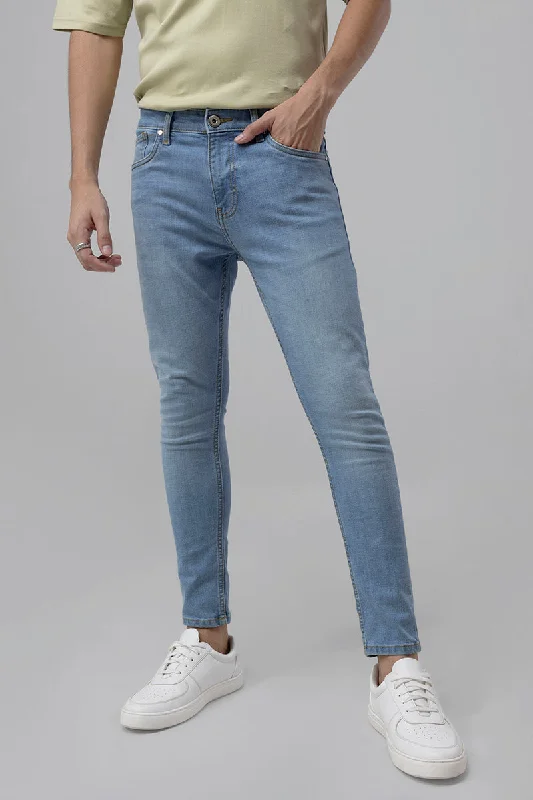 Rijjo Sky Blue Skinny Jeans