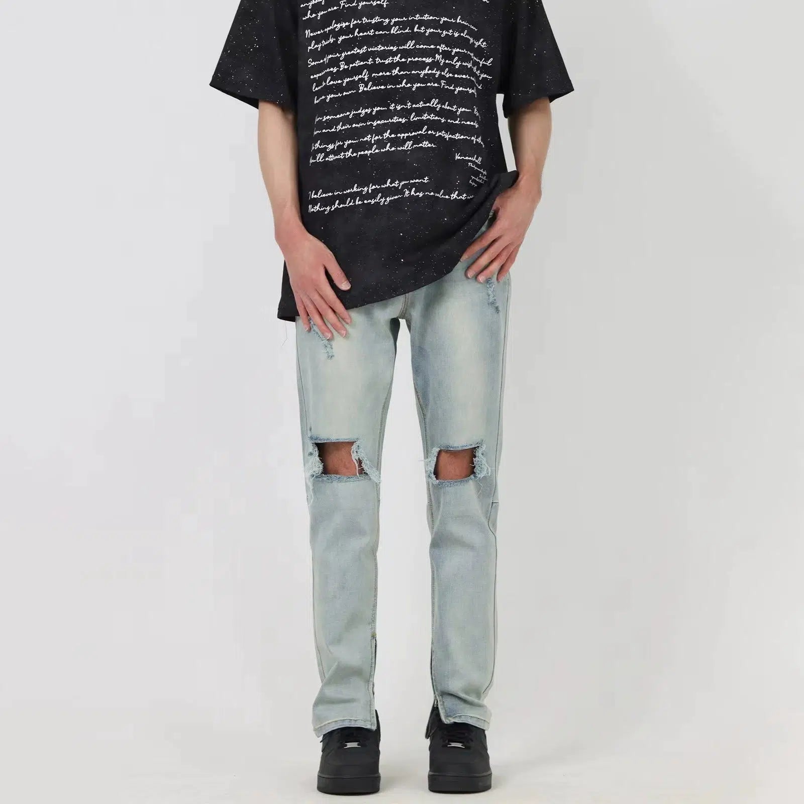 Slim-fit Ripped Jeans