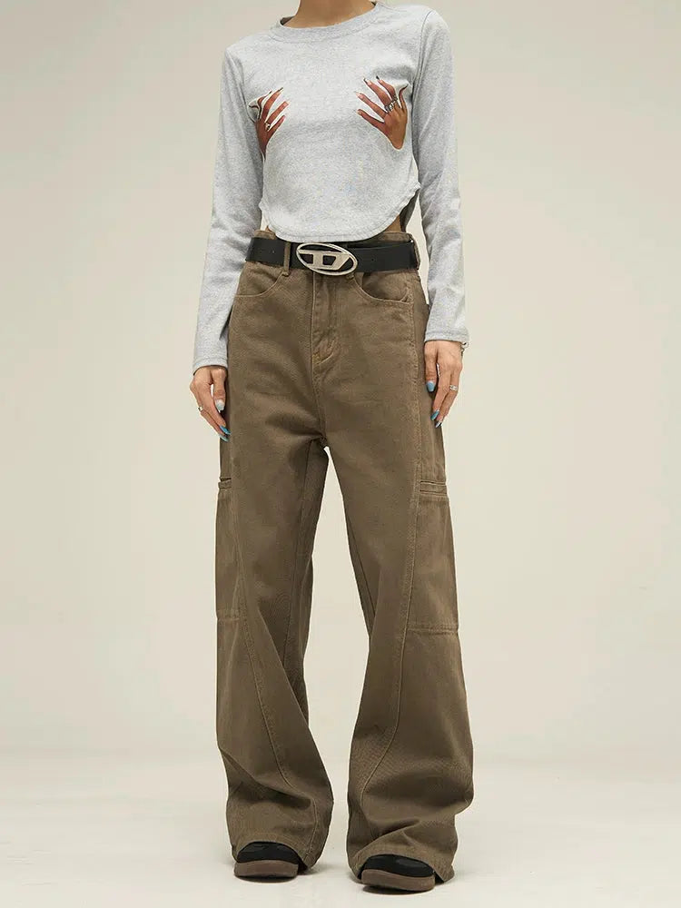 Straight-leg Cargo Jeans