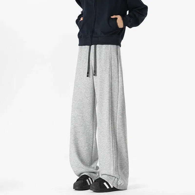 Drape Elastic Waist Sweatpants