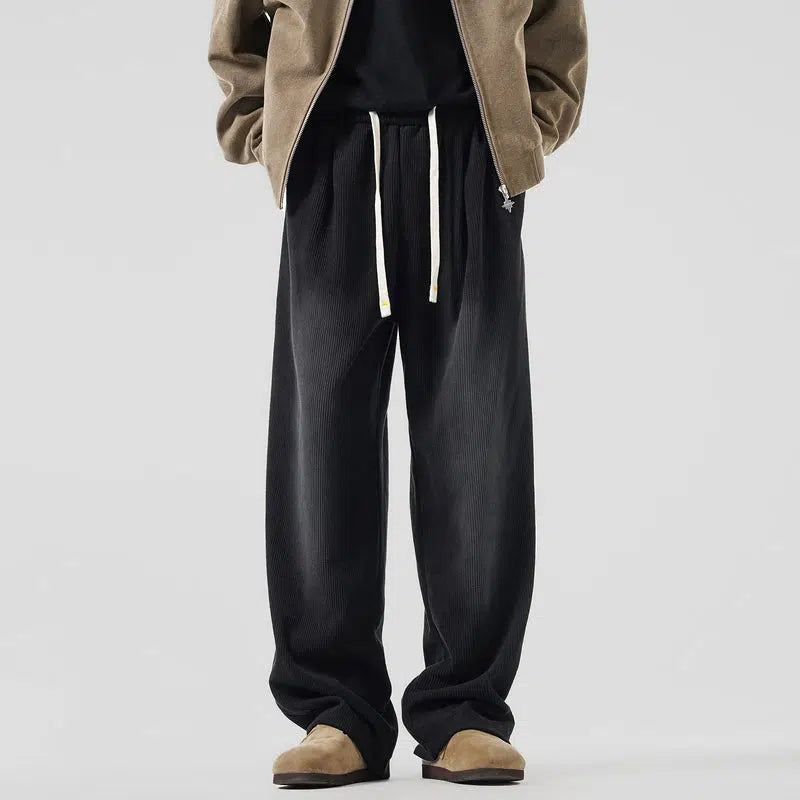 Drape Washed Drawstring Sweatpants