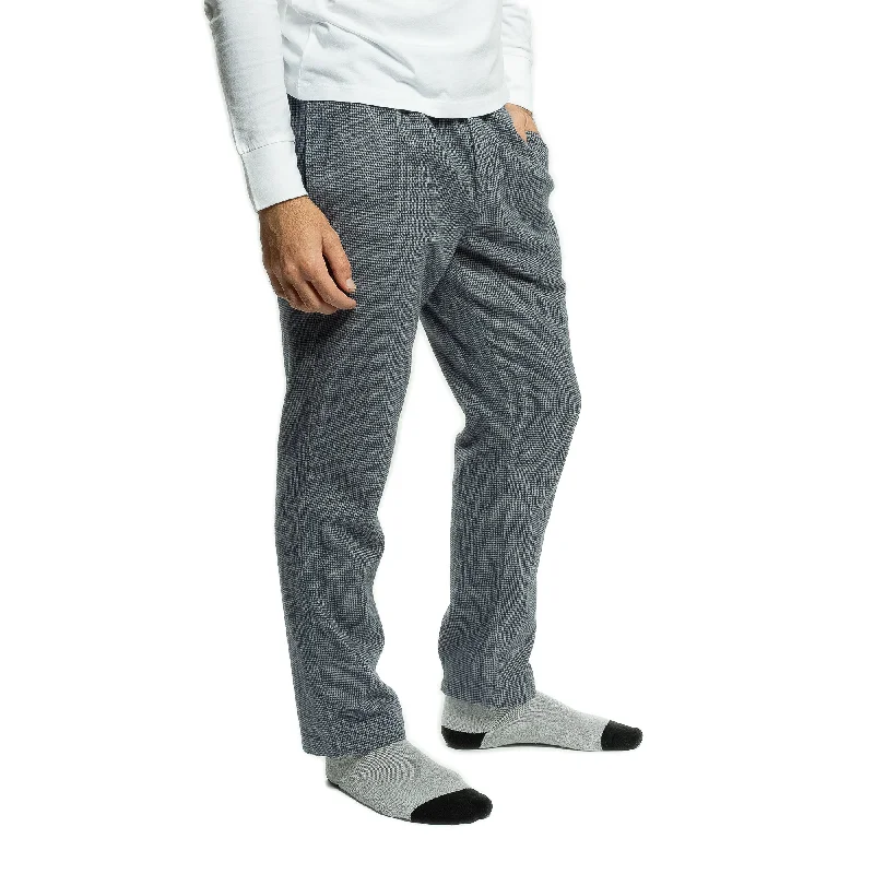 Flannel Pajama Pants - Navy Microcheck