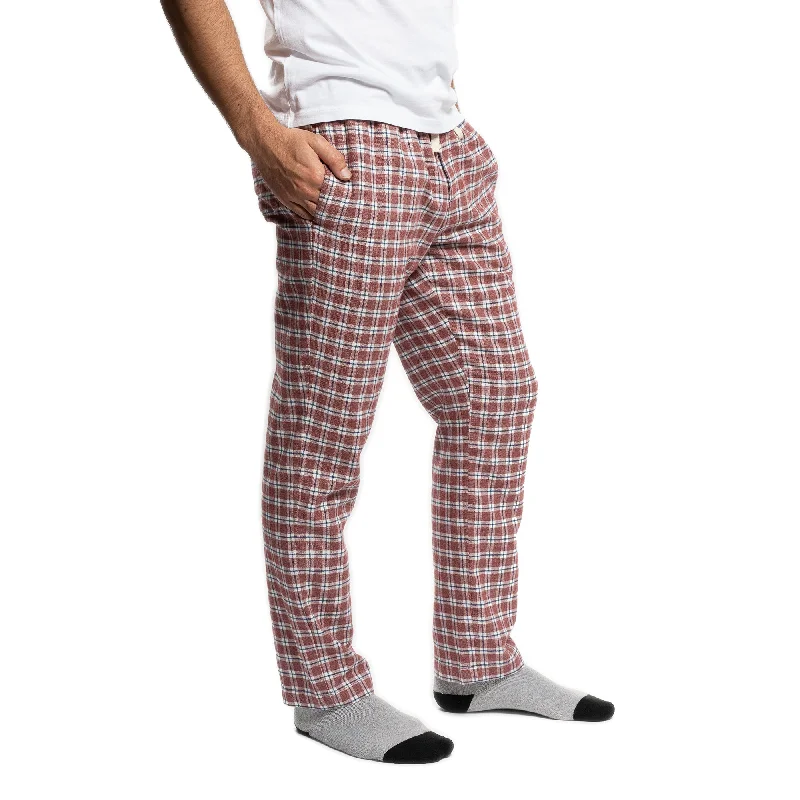 Flannel Pajama Pants - Red Windowpane