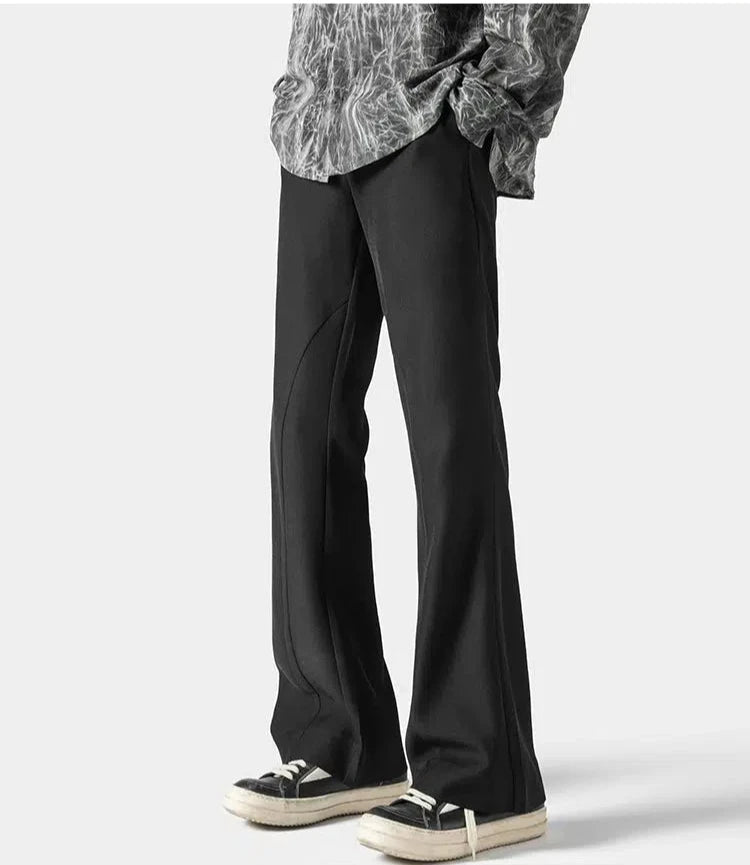 Flared Drape Suit Pants