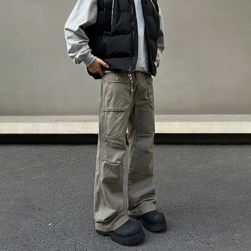 Multi-pocke Cargo Pants