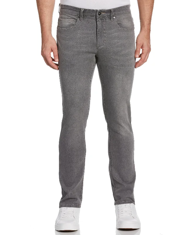 Skinny Fit Gray 5-Pocket Stretch Denim Jean