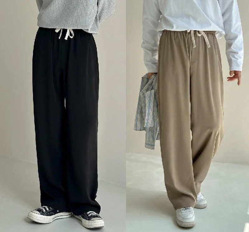 Spring and Autumn Drawstring Pants