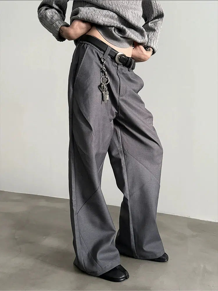 Wide-Leg High-Waisted Pants