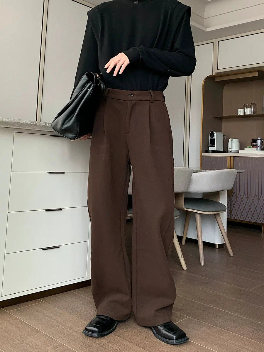 Wide-Leg Pants with Tailored Fit