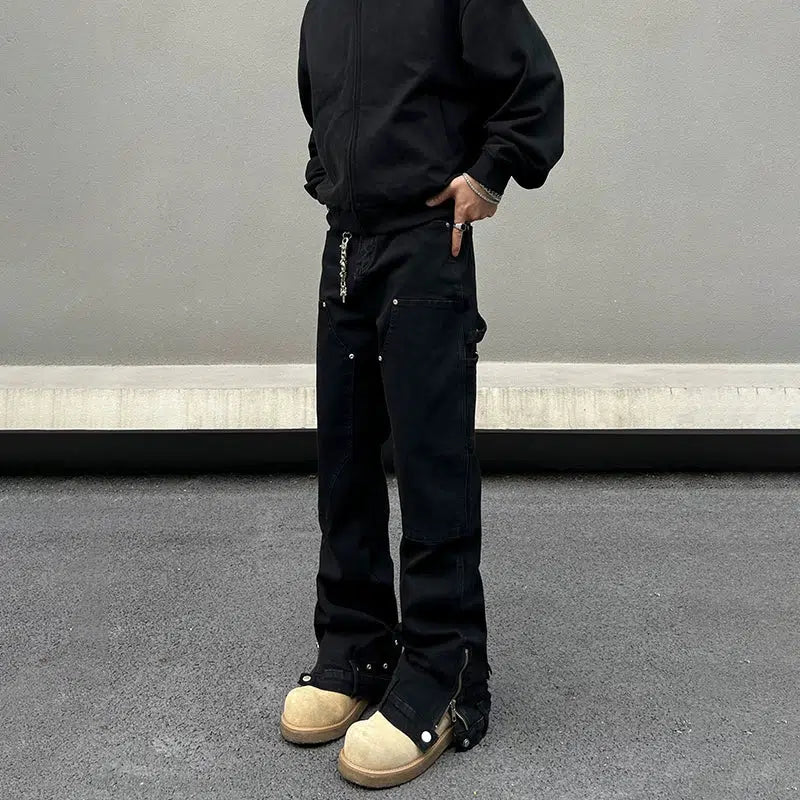 Workwear Cargo Denim Pants