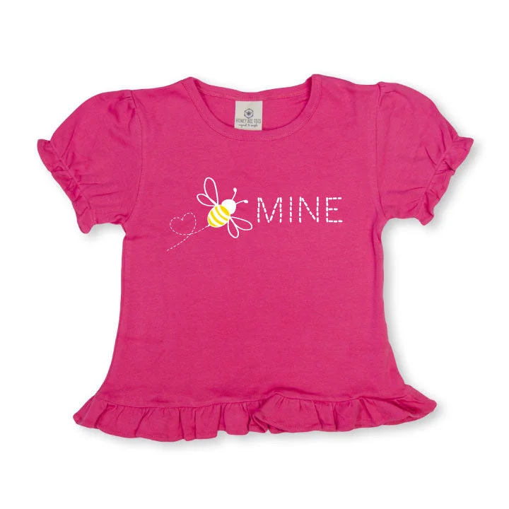 Bee Mine Short Sleeve Ruffle Tee