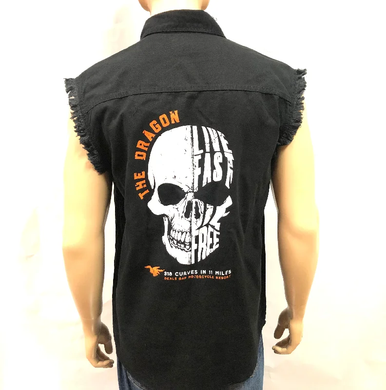 Denim Cutoff - Skull