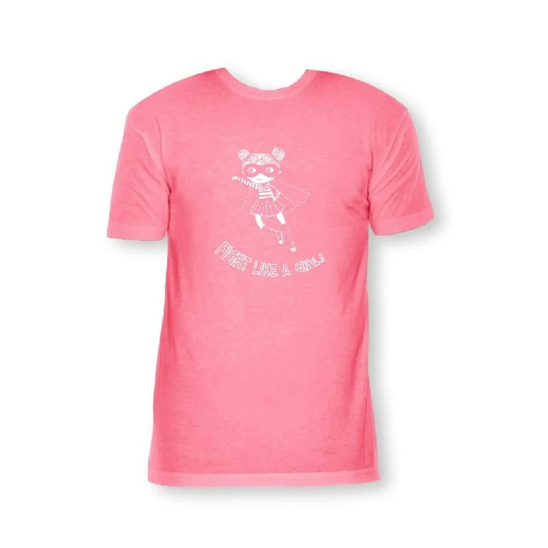 Fight Like a Girl Short Sleeve Tees - Breast Cancer Awareness