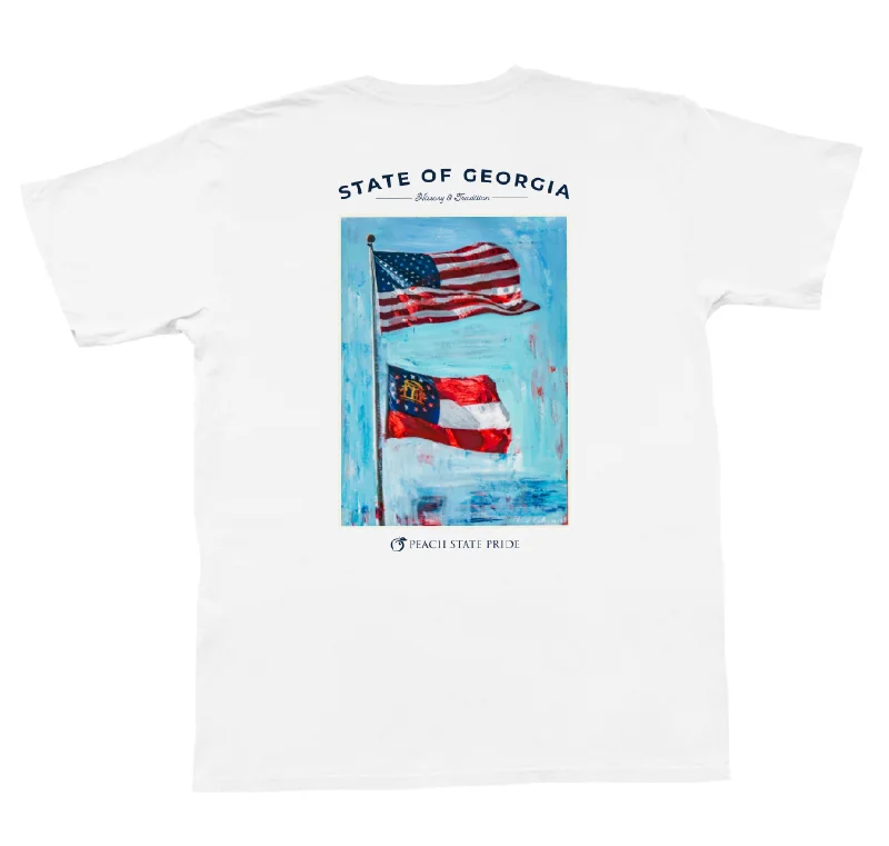 Flags Over Georgia SS Tee