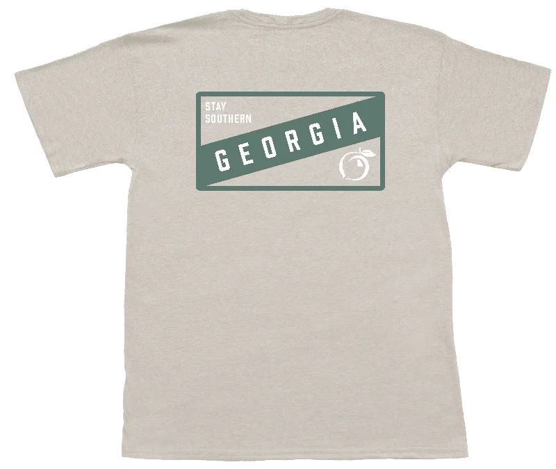 Georgia Banner Patch Short Sleeve Pocket Tee