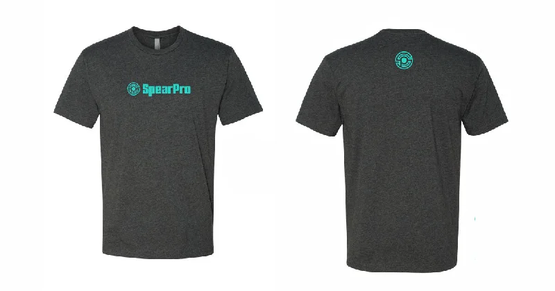 Charcoal Shirt / Seafoam Logo