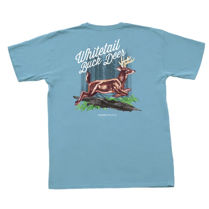 Whitetail Buck Deer Short Sleeve