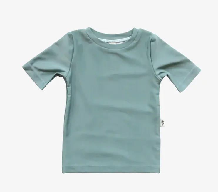 Baby Sprouts Boys Teal Green Rashguard Top