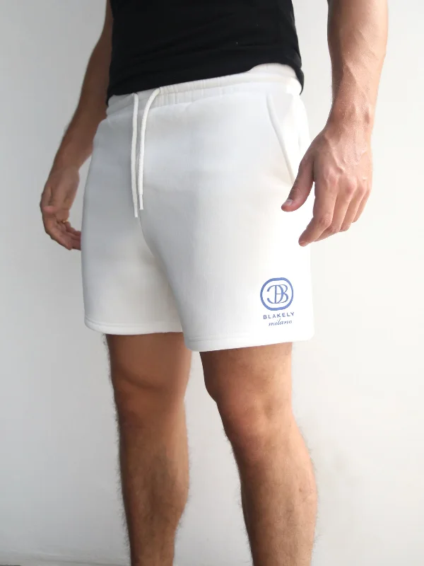 Milano Relaxed Jogger Shorts - Flat White