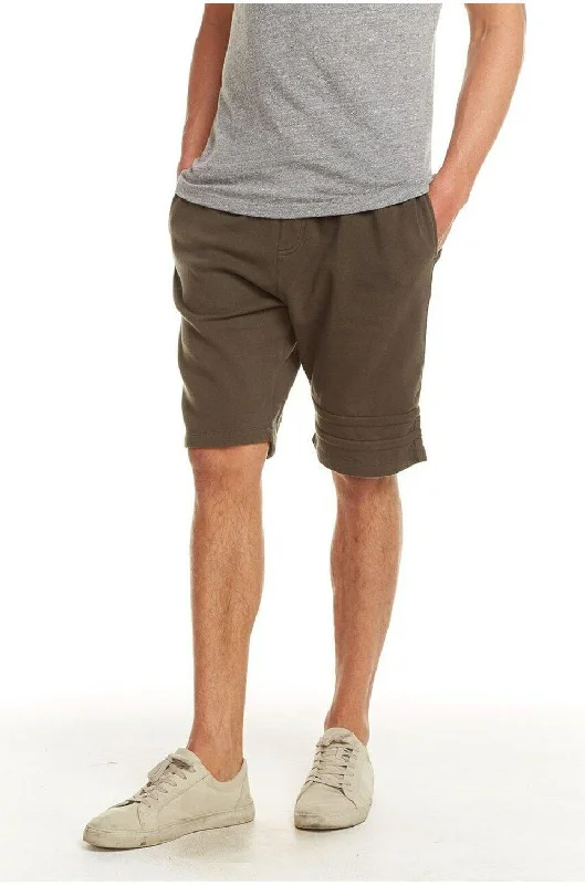 Chaser Mens Fleece Shorts In Canteen