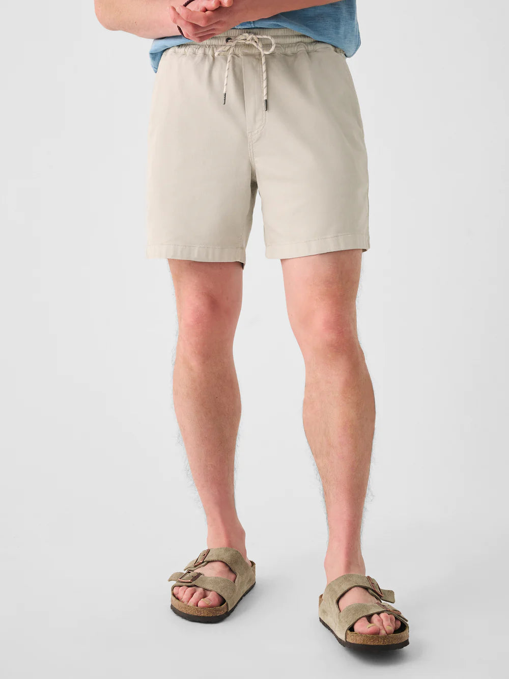 Faherty Essential Drawstring Short in Birch