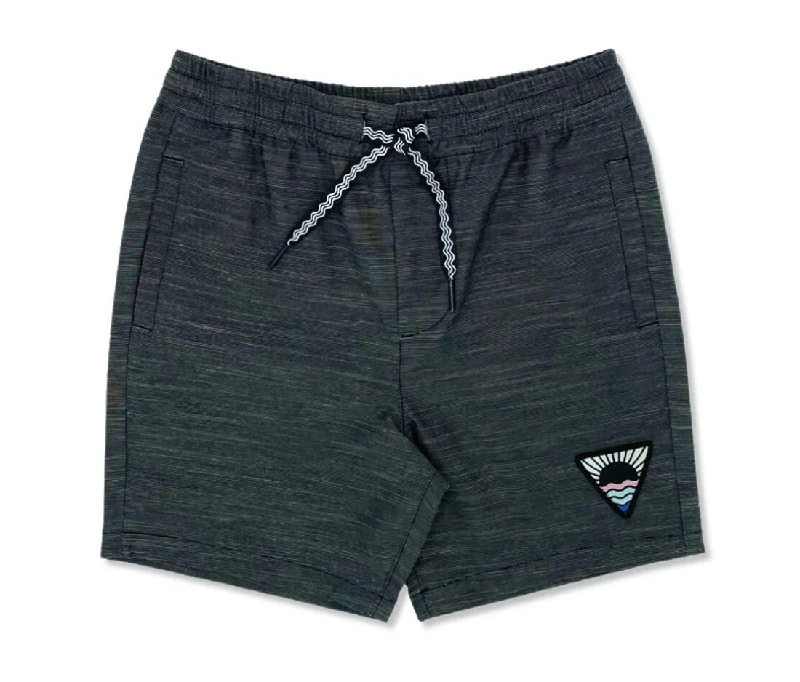 Feather 4 Arrow Boys Black Seafarer Hybrid Shorts