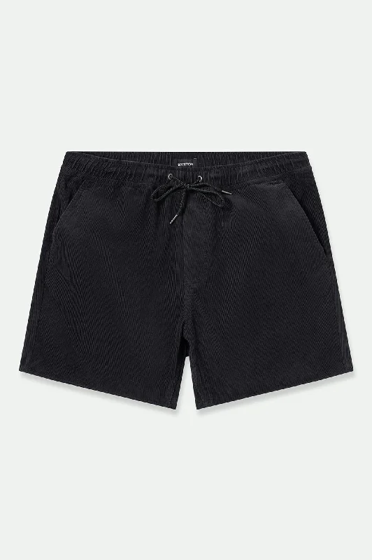 Madrid II Corduroy Short 5" - Black Cord