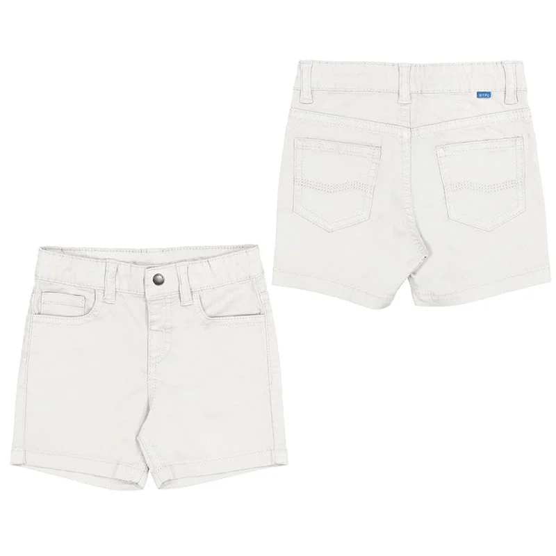 Mayoral Baby Boys Basic 5 Pocket Cream Twill Shorts