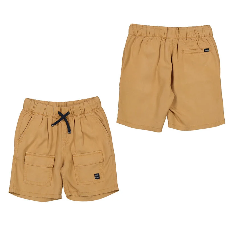 Mayoral Boys Camel Drawstring Pocket Shorts