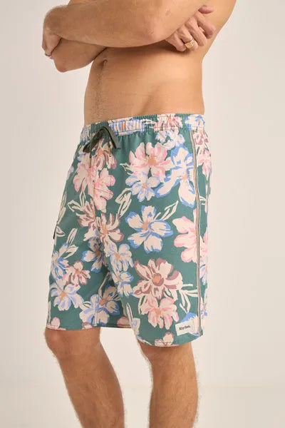 Rhythm Mens Boardshorts Holiday Floral Patch