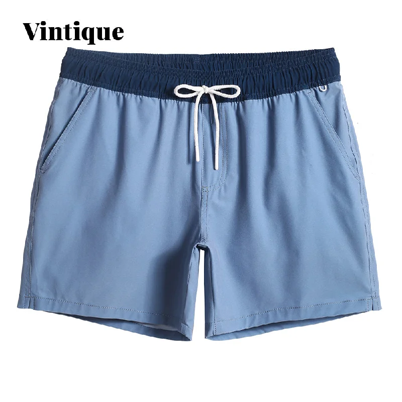 Vintique 5.5 Inch Inseam Amphibious Gym Swim Sport Shorts